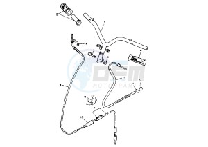 YM BREEZE 50 drawing STEERING HANDLE -CABLE