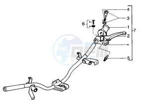 SKIPPER LX 125-150 drawing Rear brake control