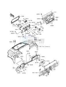 MULE PRO-DXT KAF1000BGF EU drawing Front Box