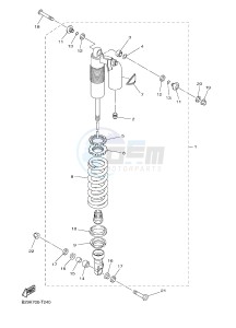 WR250F (2GBH) drawing REAR SUSPENSION