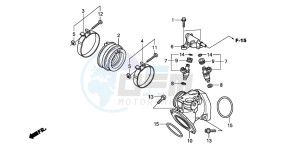 VT750C2 VT750C2 drawing INTAKE MANIFOLD/INJECTOR