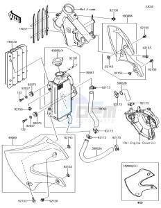 KX65 KX65AFF EU drawing Radiator