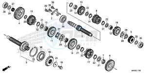 CBR1000RAG CBR1000 - Fireblade ABS Europe Direct - (ED) drawing TRANSMISSION