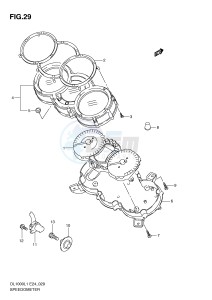 DL1000 (E24) V-Strom drawing SPEEDOMETER