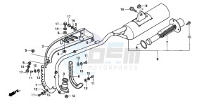 CRF70F drawing EXHAUST MUFFLER