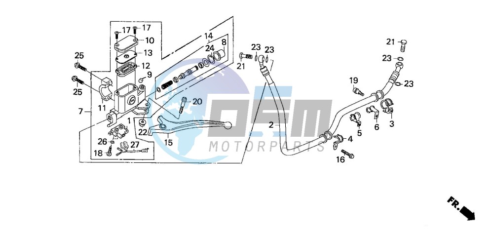 REAR BRAKE MASTER CYLINDER