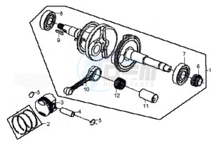 SYMPHONY 50 45KMH drawing CRANKSHAFT