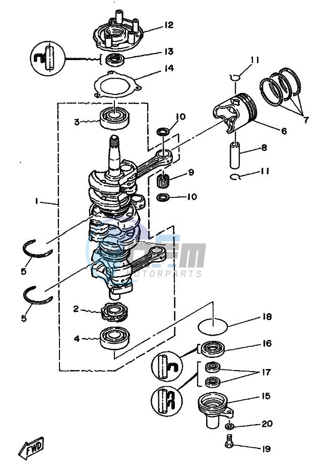 CRANKSHAFT--PISTON