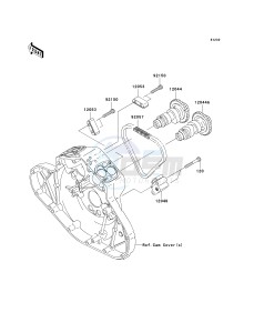 VN 2000 E [VULCAN 2000 CLASSIC] (6F-7F) E7F drawing CAMSHAFT-- S- -_TENSIONER