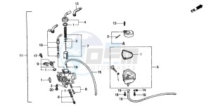 QR50 drawing CARBURETOR