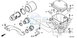 TRX250TEH Europe Direct - (ED) drawing AIR CLEANER