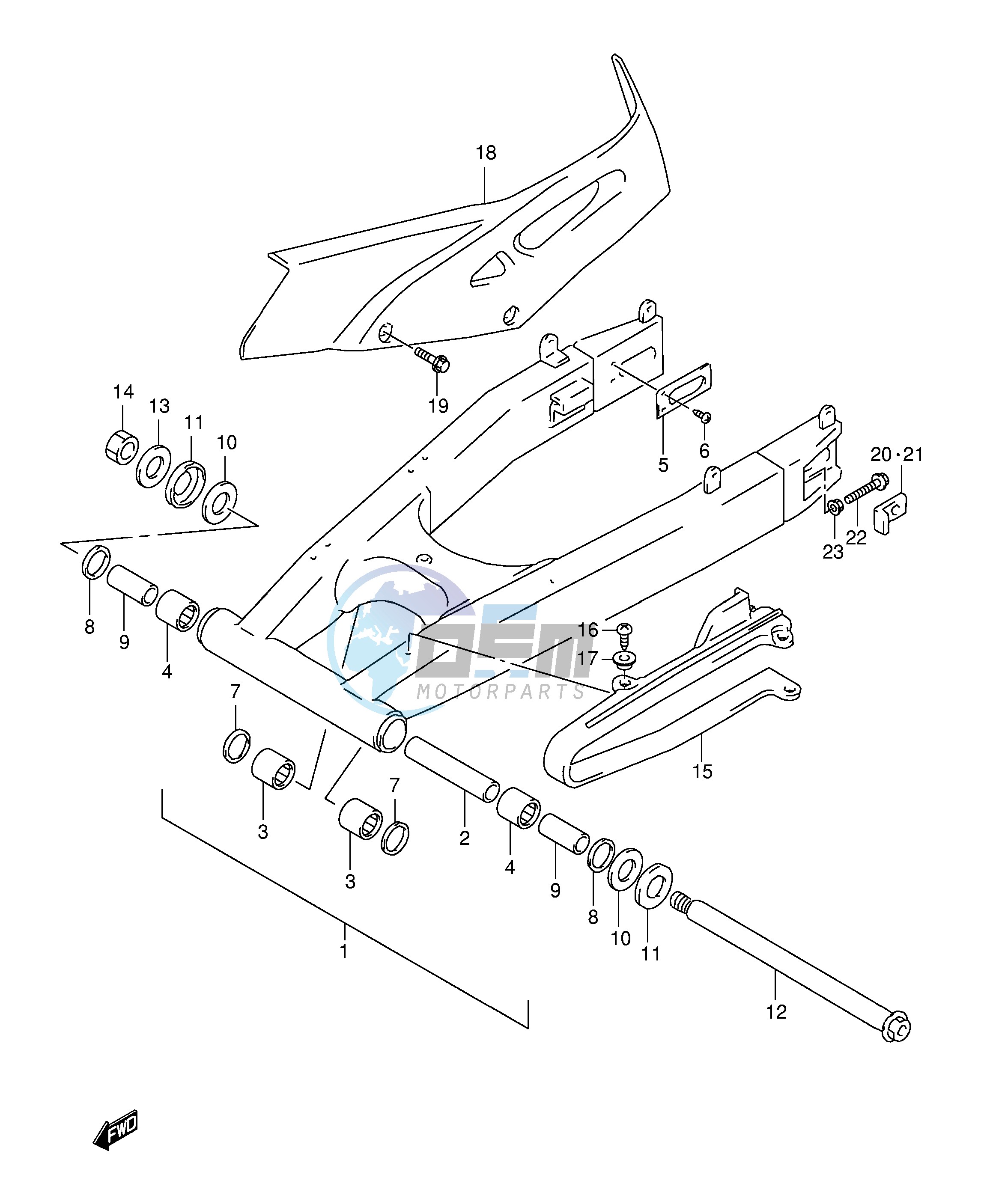 REAR SWINGING ARM