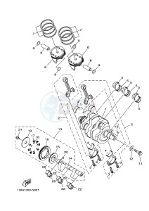 MT07A MT-07 ABS 700 (1XB9) drawing CRANKSHAFT & PISTON