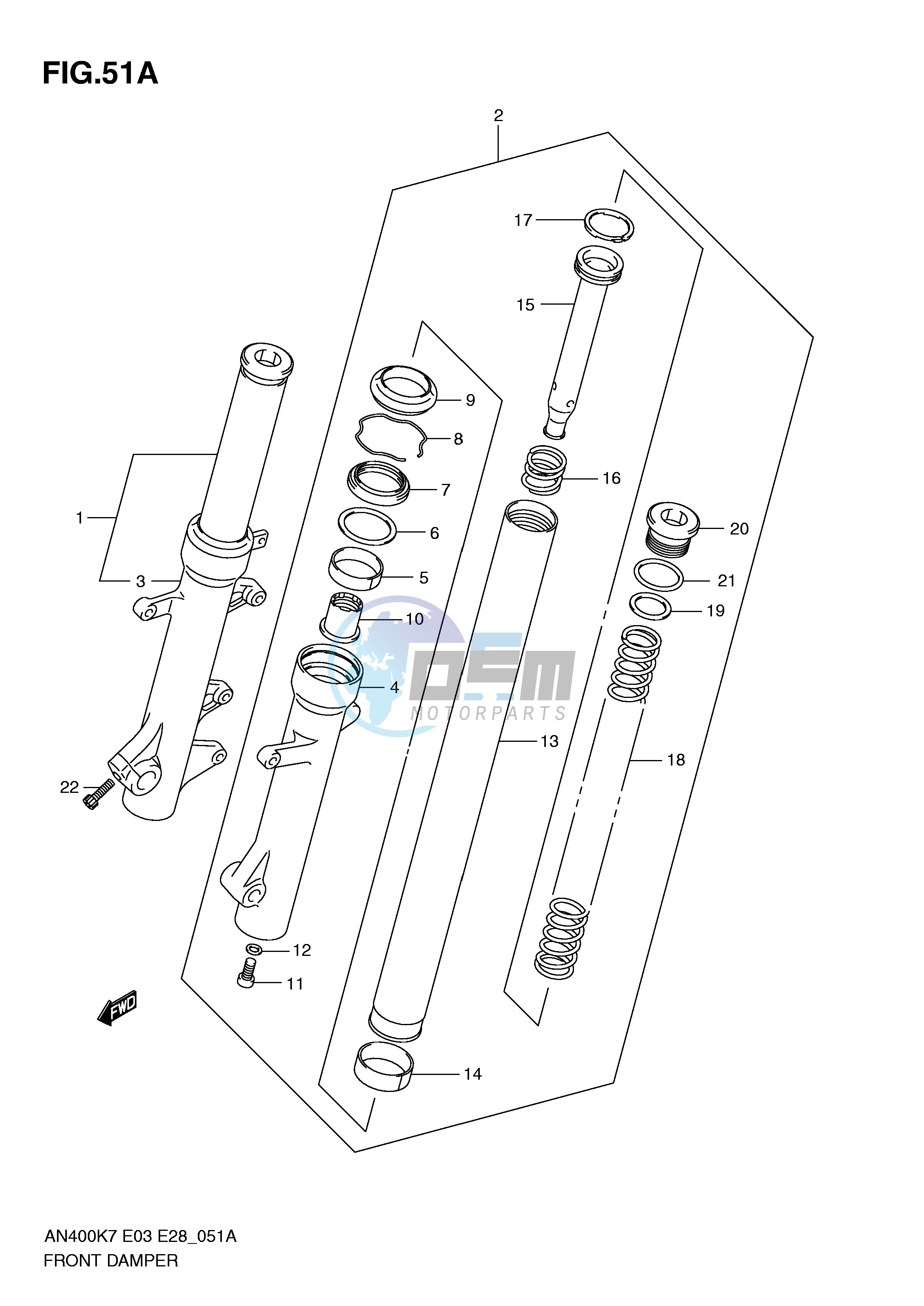 FRONT FORK DAMPER (AN400AK9 AL0 ZAL0)