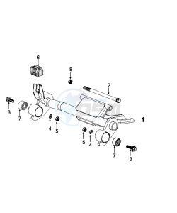 DJANGO 125 EVASION drawing ENGINEMOUNT