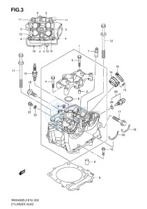 RMX450 drawing CYLINDER HEAD