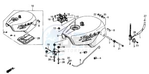 NSR125F drawing FUEL TANK