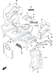 LT-A500XP drawing FRONT FENDER