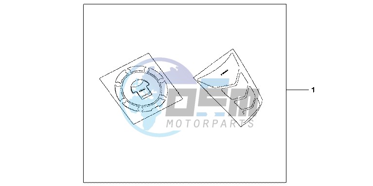 TANK PAD HONDA WI NG LOGO