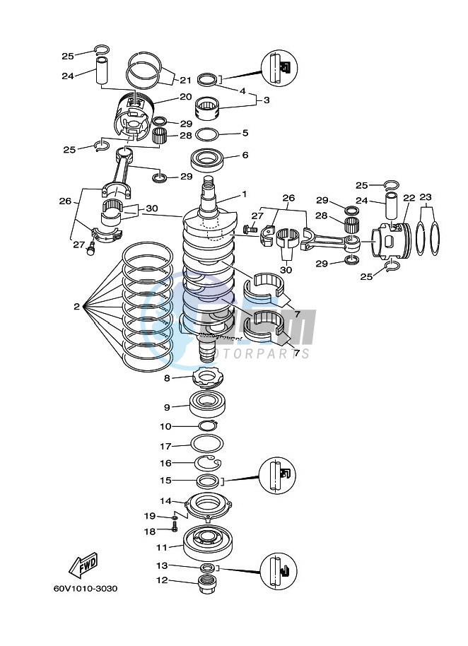 CRANKSHAFT--PISTON