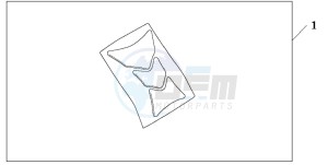 CBF1000A drawing TANK PAD HONDA WING LOGO