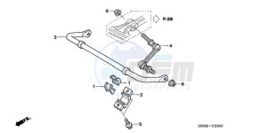 TRX680FA9 Australia - (U) drawing STABILIZER