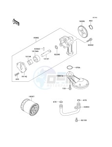 EX 500 D [NINJA 500R] (D6F-D9F) D7F drawing OIL PUMP_OIL FILTER