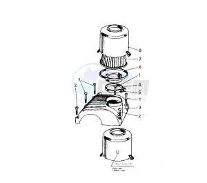 A1 250 SAMURAI drawing AIR CLEANER