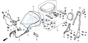 GL1500CD drawing SEAT