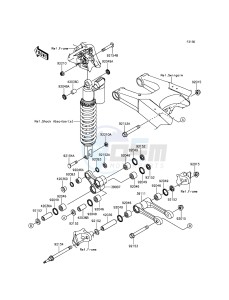 KX250F KX250ZFF EU drawing Suspension