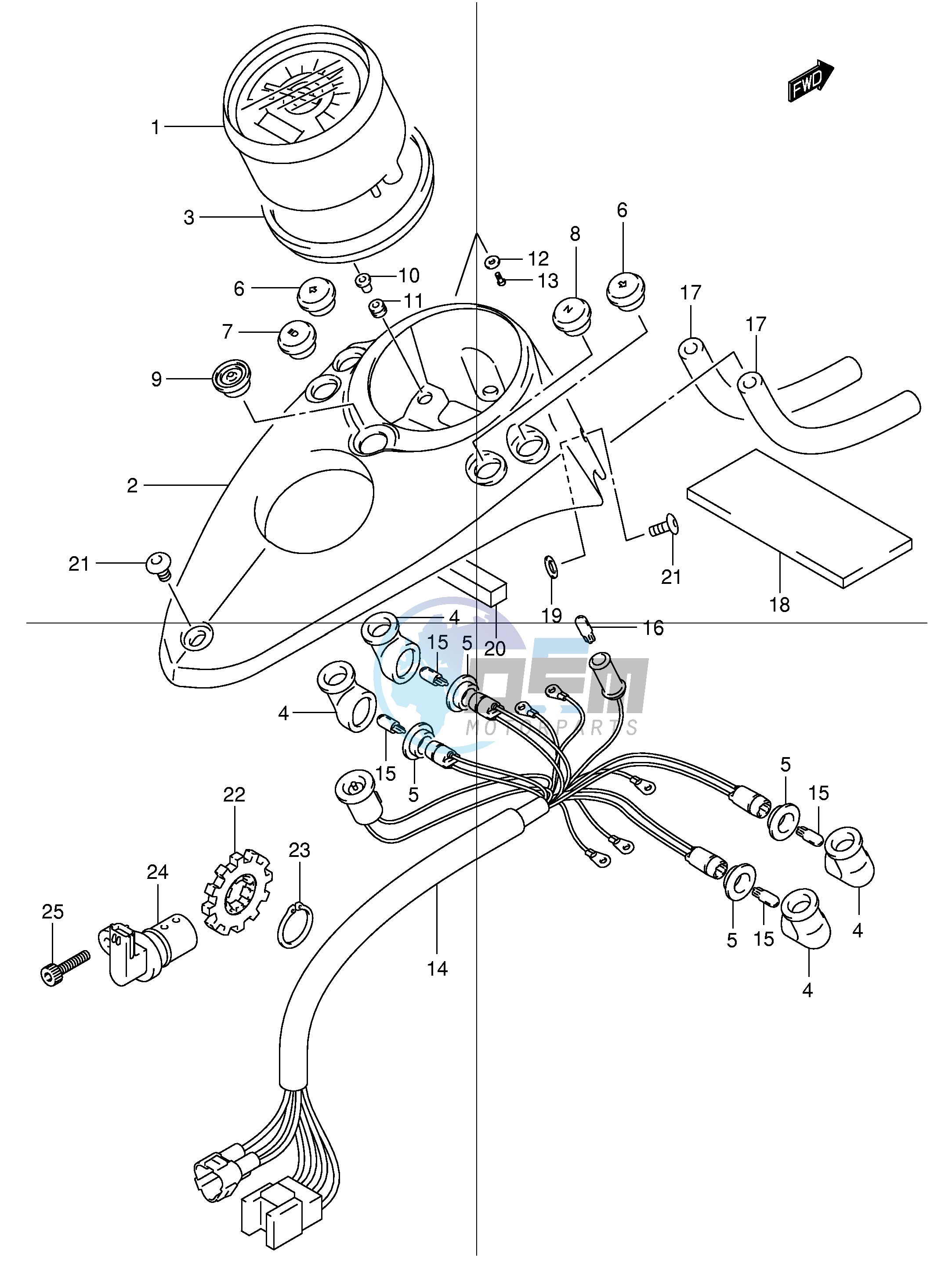 SPEEDOMETER (MODEL Y K1 K2)