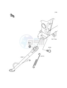 NINJA_300_ABS EX300BDF XX (EU ME A(FRICA) drawing Stand(s)