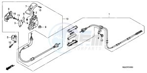 VFR1200FDC VFR1200F Dual Clutch E drawing PARKING BRAKE