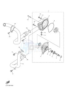 YZF-R1 998 R1 (2CRJ 2CRK) drawing WATER PUMP