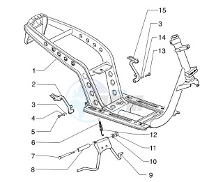 Skipper 125-150cc drawing Frame