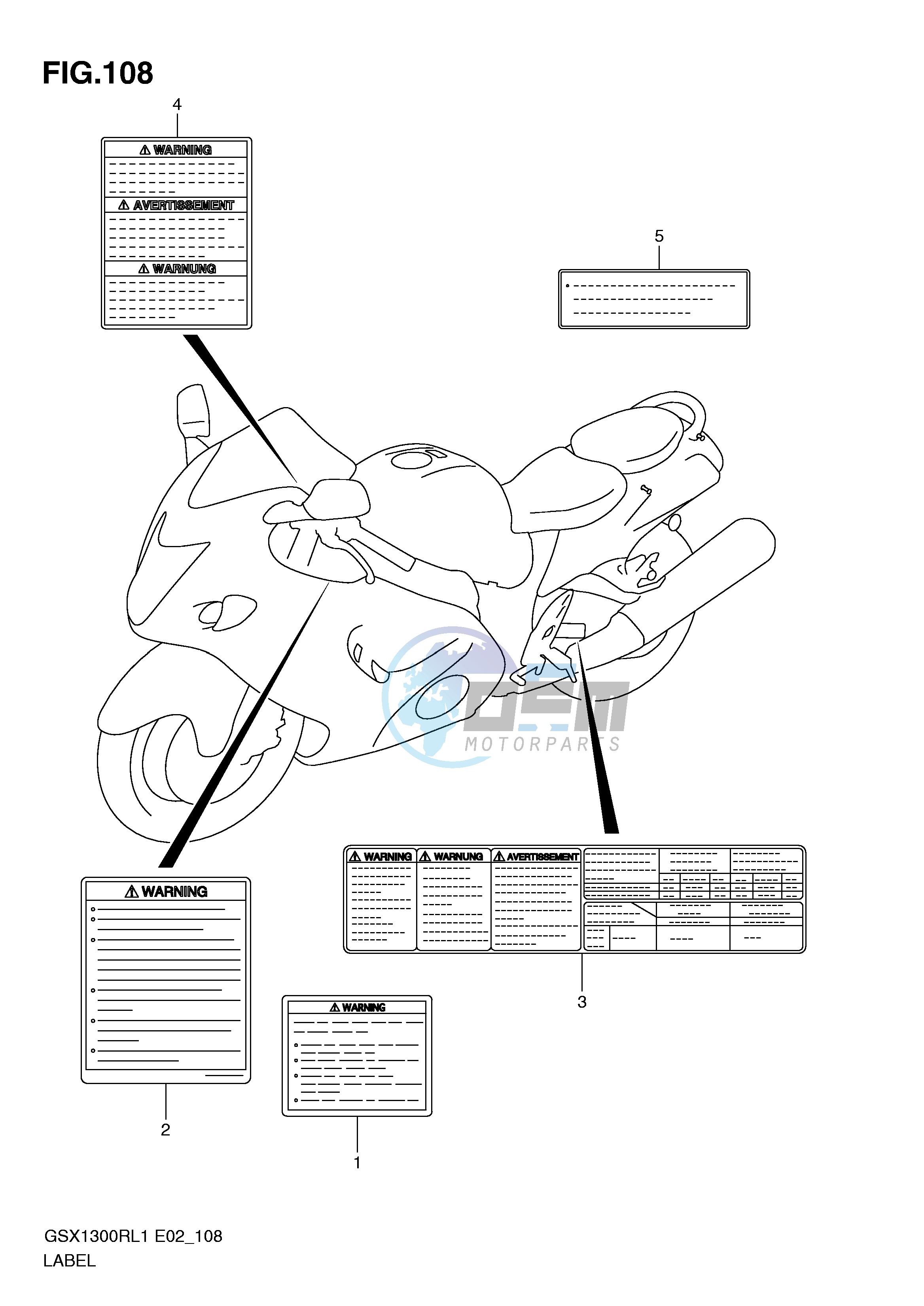 LABEL (GSX1300RL1 E2)