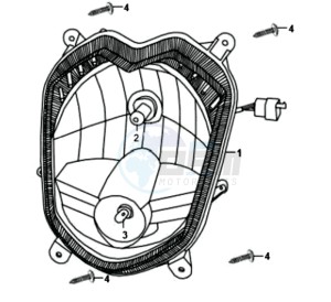 SYMPLY 50 L7 drawing HEAD LAMP CPL.