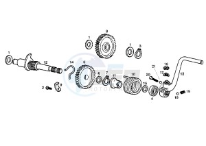 SENDA SM - 50 cc drawing STARTING SHAFT