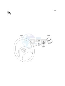 KAF 620 R [MULE 4010 TRANS4X4] (R9F-RAFA) RAF drawing STEERING WHEEL