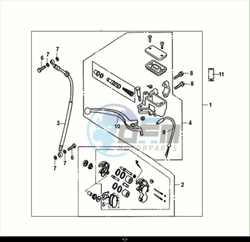 FRONT BRAKE MASTER CYLINDER