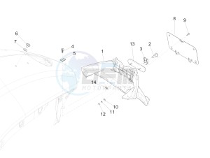 946 150 4T 3V ABS ARMANI (NAFTA) drawing Rear cover - Splash guard