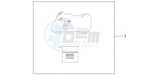 CBR1000RRA Korea - (KO) drawing INDOOR BODY COVER HRC