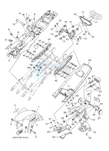 MT-09 TRACER MT09TRA TRACER 900 (2SCE) drawing FENDER