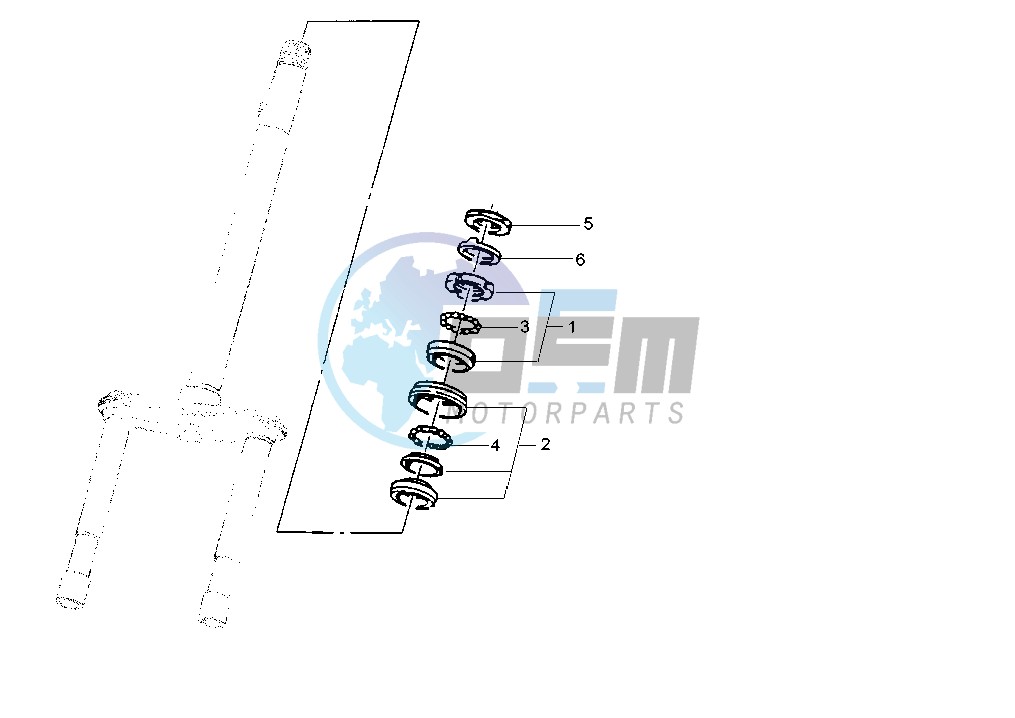 Steering bearing ball tracks