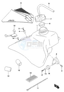 RM85L drawing FUEL TANK