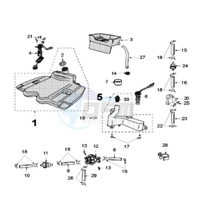 VIVA 3 L 50 2T drawing FUEL TANK AND FUEL PUMP DELL ORTO