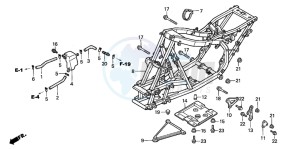 TRX300EX SPORTRAX drawing FRAME BODY