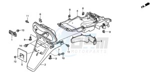 SFX50MM drawing REAR FENDER