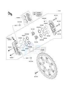 ZX 1000 D [NINJA ZX-10R] (D6F-D7FA) D7FA drawing FRONT BRAKE