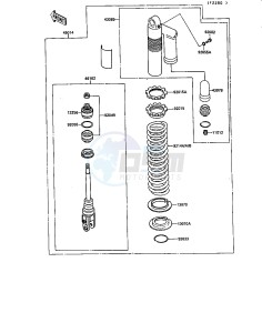 KX 125 G [KX125] (G1) [KX125] drawing SHOCK ABSORBER-- S- -